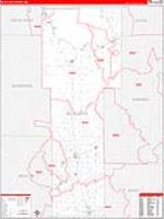 Mille Lacs, Mn Carrier Route Wall Map